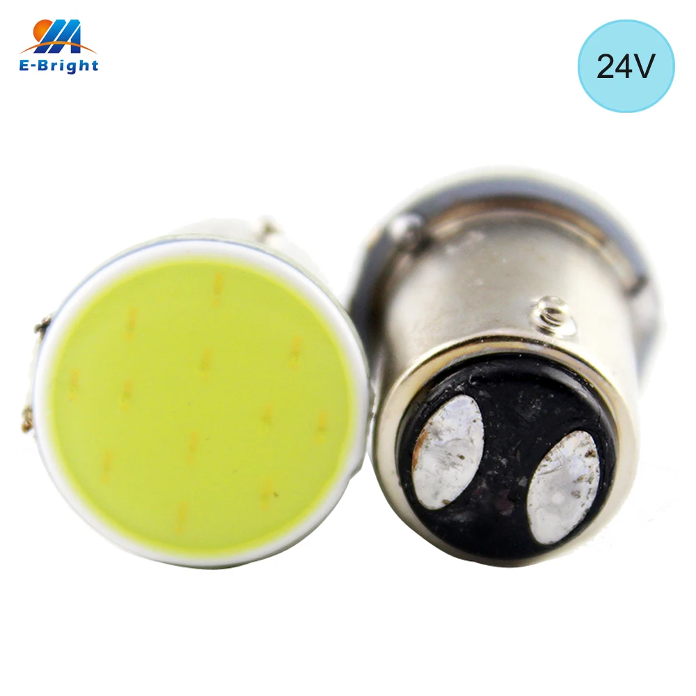 YM E-Bright 100 шт 24 В DC 1156 1157 3156 3157 7440 COB 12 SMD лампочка фонарь автомобильный Стайлинг сигнальный светильник с поворотом и хвостом s Белый 120Lm