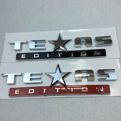 1х 3D ABS новая эмблема «Texas Edition» на заднее отделение кузова автомобиля Авто Наклейка Серебряная эмблема «Texas Edition» значок автомобиля боковое крыло авто эмблема автомобиля