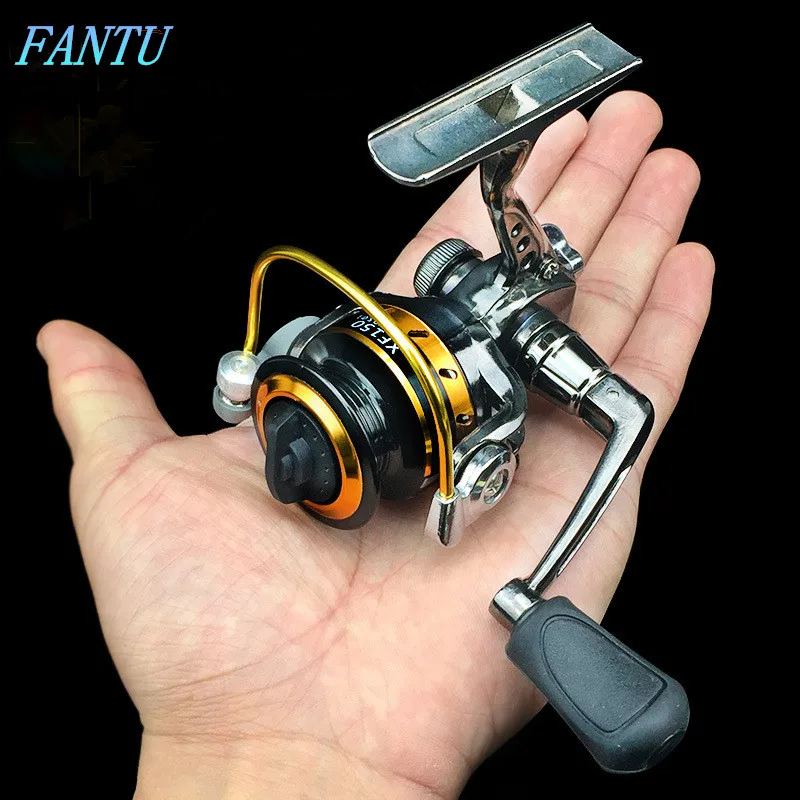 Катушка для подледной рыбалки FANTU 150 # полностью металлическая мини спиннинговая