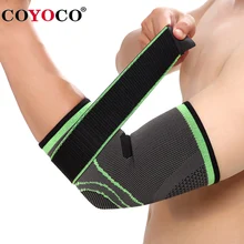 COYOCO Marca Bandagem Cotovelo Pad Proteja Suporte Joelho Manga 1 Pcs Ajustável Esportes Ao Ar Livre Ciclismo Ginásio Guarda Cotovelo Cinta Quente