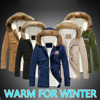 Chaqueta de invierno para hombre, abrigo informal cálido militar, anorak, prendas de vestir, chaqueta de invierno térmico, 2020