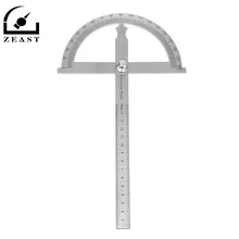 0-180 градусов 15 см нержавеющая сталь круглая головка угол поворота транспортир линейка, измерительный инструмент высокой точности