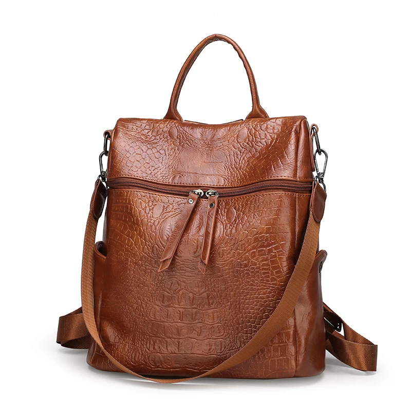 Модный вместительный женский рюкзак, качественные кожаные школьные сумки для девочек-подростков, большой школьный рюкзак, винтажные сумки на плечо