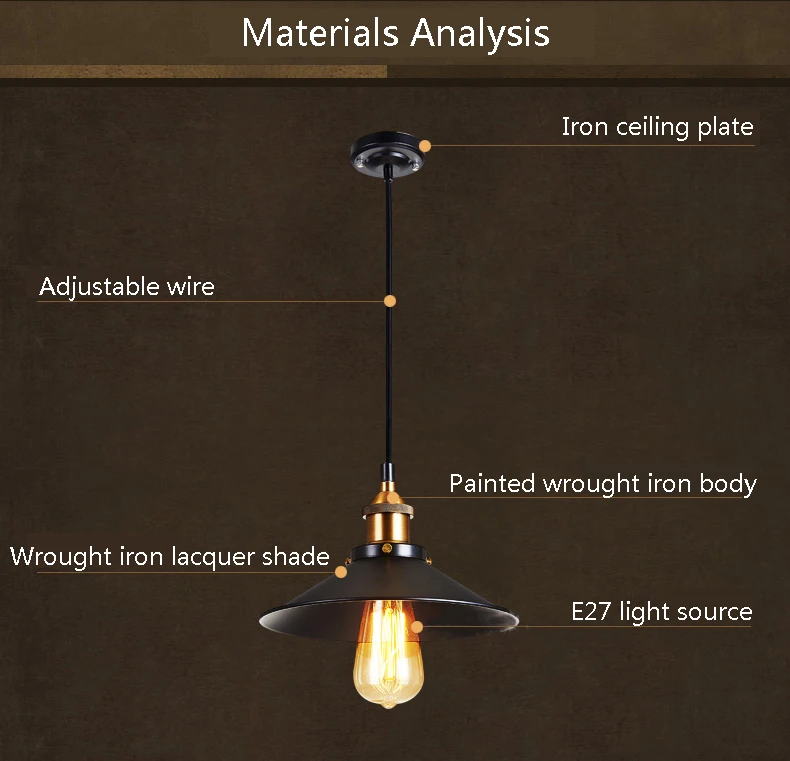 Подвесные светильники Лофт промышленный винтажный подвесной светильник креативный Эдисон Светодиодная лампа из кованого железа с одной головкой Ретро подвесной светильник