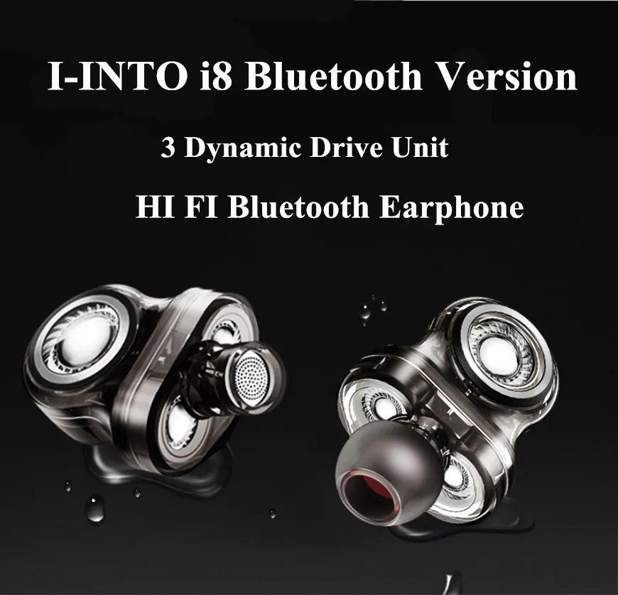 I-INTO I6, Bluetooth 4,1, наушники, 3 динамических привода, HIFI, бас, наушники, спортивные, Bluetooth, гарнитура, стерео, беспроводные наушники для телефона