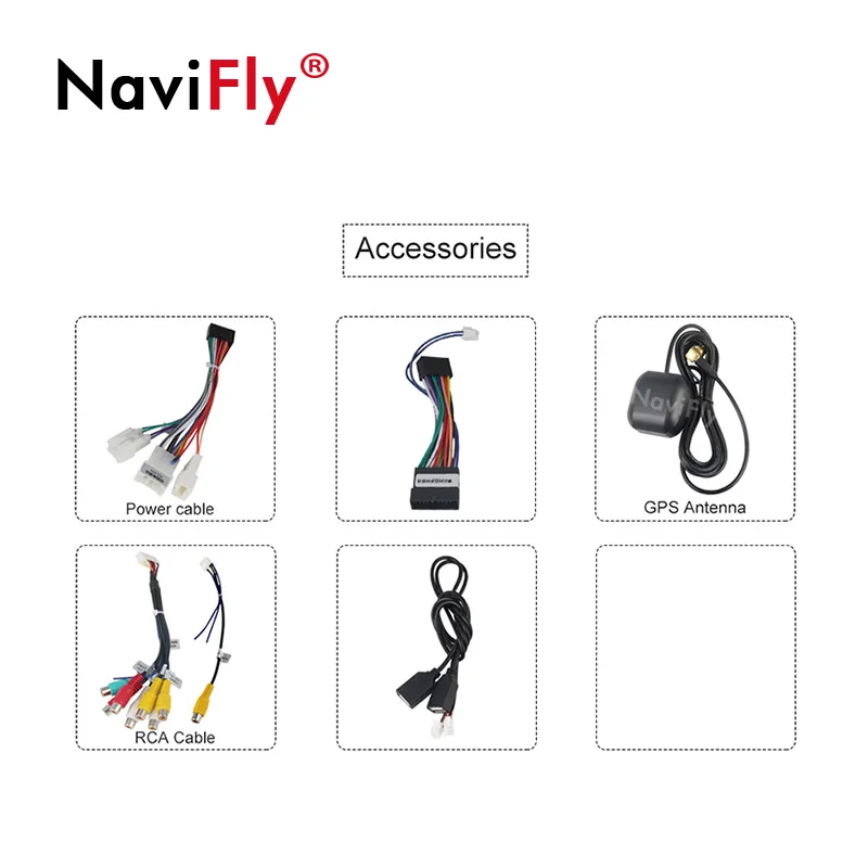 Top NaviFly 1G+16G/2G+32G Android 8.1 car multimedia player for Toyota corolla 2006-2011 9 inch car stereo radio video audio player 5