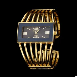 

2016 New Fashion Bangle Watches Women Luxury Brand Full Steel Party Bracelet Quartz Watch Gold Wrist Clock Relogios Feminino