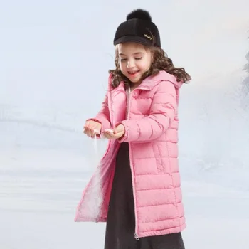 

Kids Girls Long Style Winter Jacket&Coat,Baby Girls Down Cotton Fashion Winter Outerwear Warm Children Outerwear Girl Coat 4-12y