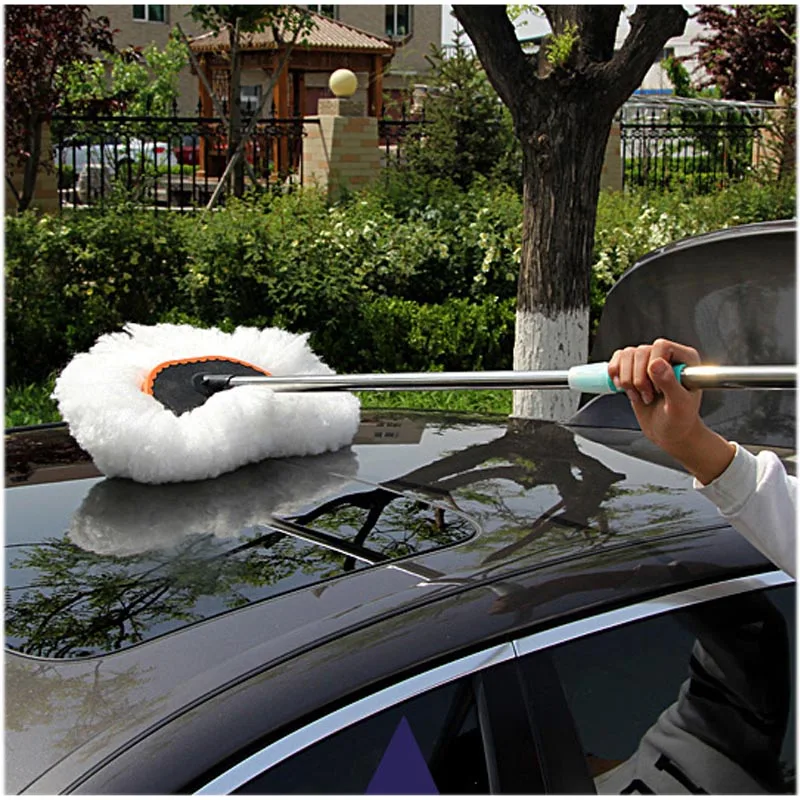 Щетка для мытья автомобиля Регулируемая телескопическая штанга вытирая Швабра инструмент для чистки автомобилей автомобильные принадлежности
