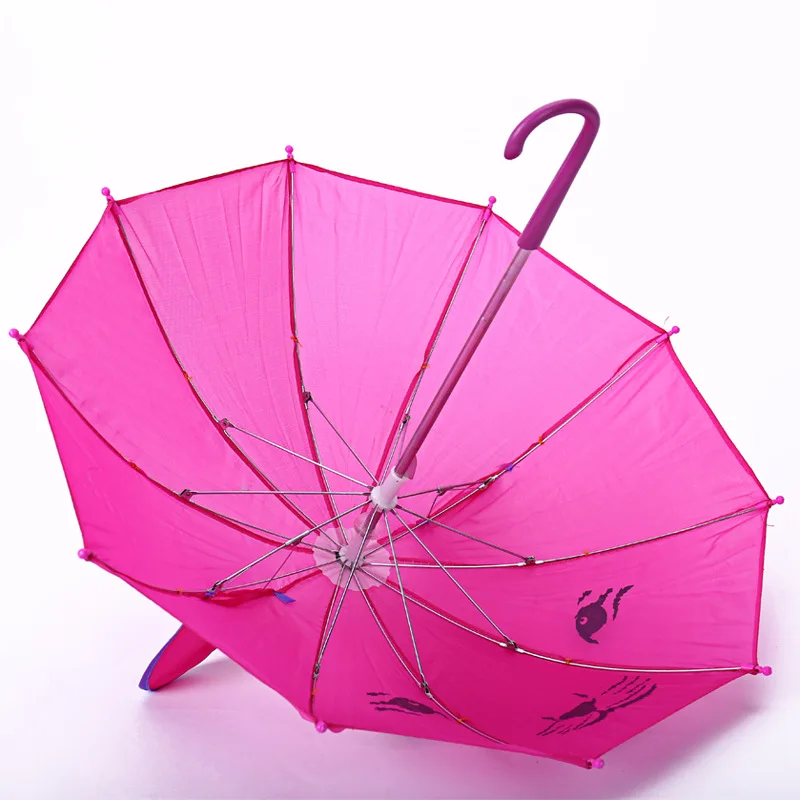 YADA Baby Girls DIY Toys Doll Animal Umbrella Handmade Outdoor Gift Toys Kids Lovely Children Design Cartoon Hat Umbrella YD031