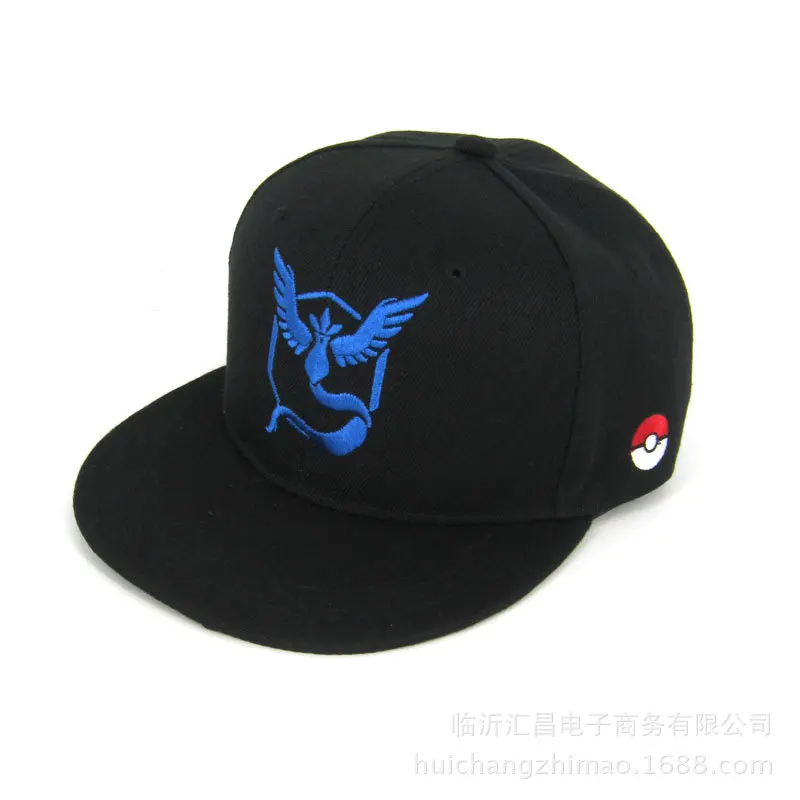 CDFNCG Лето Snapback поп вышивка Покемон Go Snapback хип хоп Хлопок Уличная бейсболка шляпа от солнца папа для мужчин и женщин - Цвет: style 2 MZ375