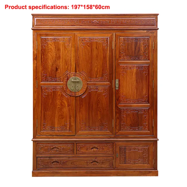 Chinese Fashioned Antique Furniture Wooden Cabinet For Clothes