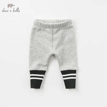

DB8549 dave bella autumn baby unisex fashion pants children full length kids pants infant toddler gray trousers