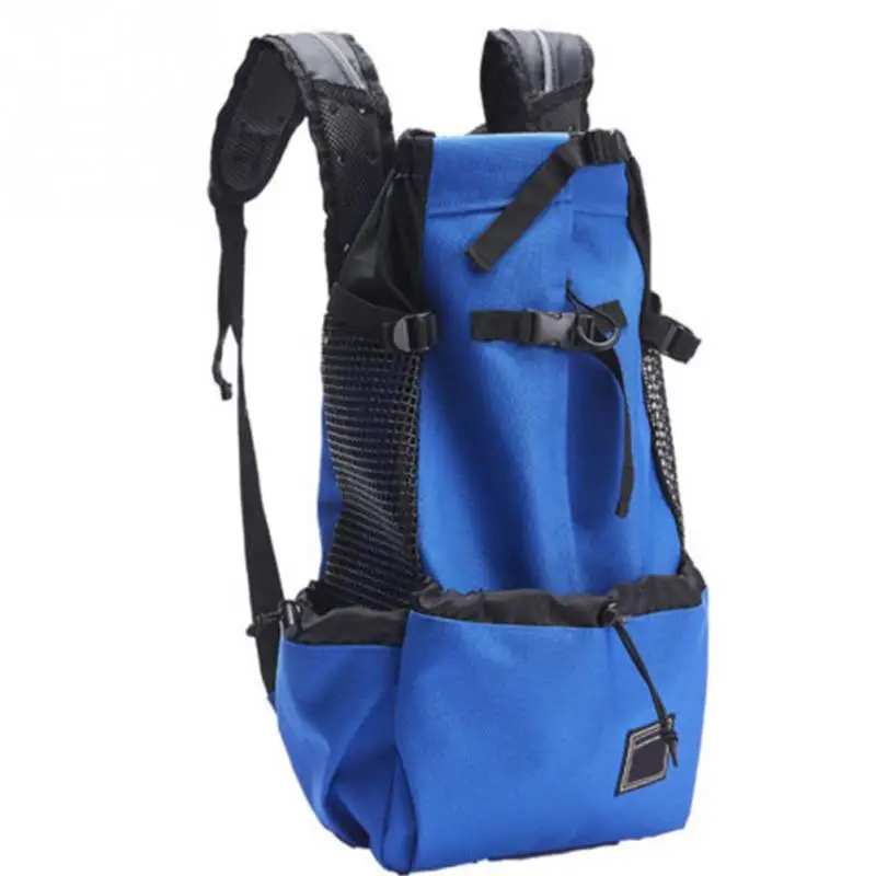Большой рюкзак для домашних животных, сумка-переноска для собак, кошек, щенков, для прогулок, походов, путешествий, моющийся, для покупок, походов, для верховой езды, регулируемый - Цвет: Синий