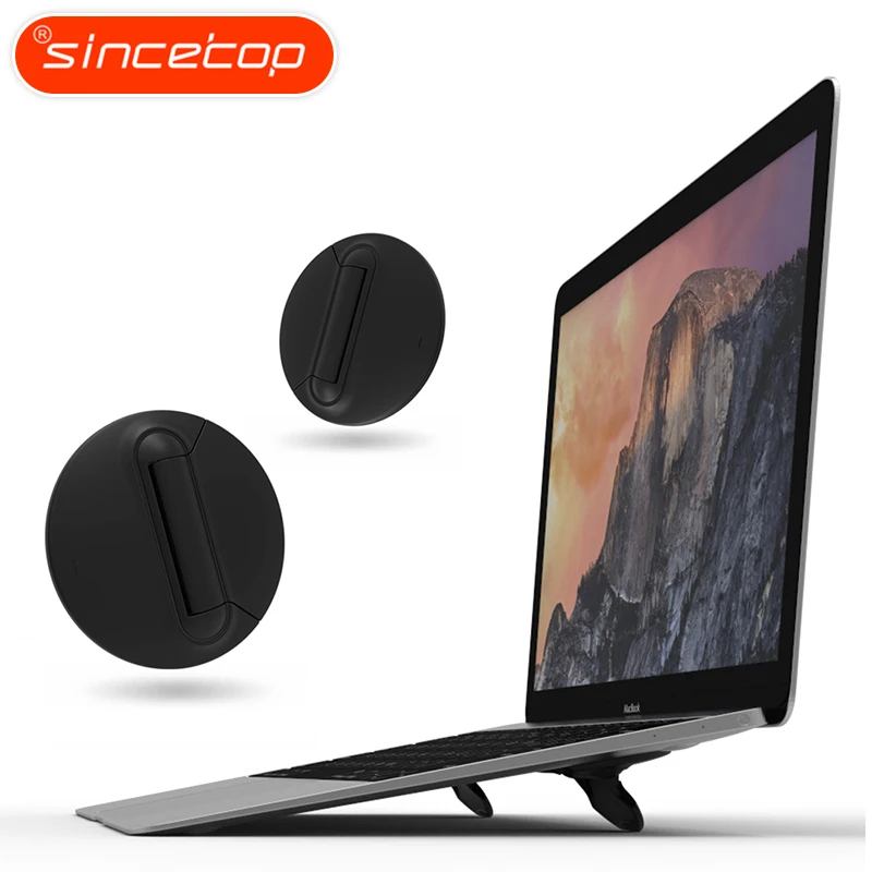 

Black Notebook Cooling Bracket Laptop Stand Cooler Radiator Holder Foldable For iPad MacBook Air Mac Desk Stands Tablet Mount