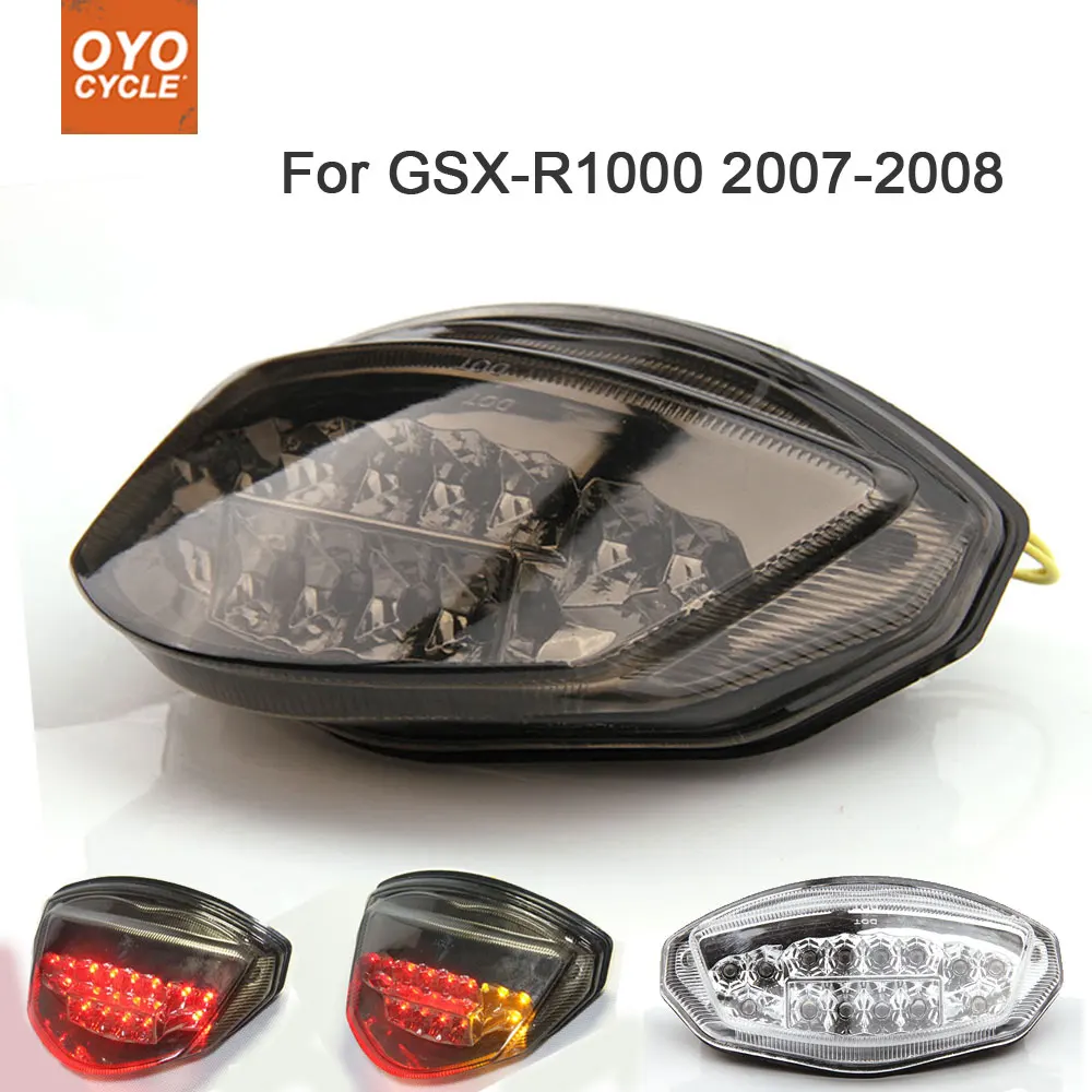 

Motorcycle Integrated LED Tail Light Brake Turn Signal Blinker For Suzuki GSXR1000 GSX-R1000 2007 2008