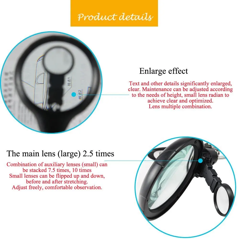 lampe loupe desktop Magnifier   005