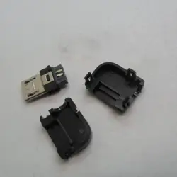 50 шт Micro USB 2,0 Тип тип сварки 90 градусов Штекерный соединитель разъем 3 в 1 разъем DIY