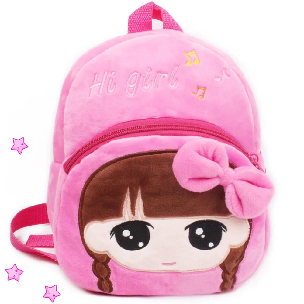 Cute Cartoon Baby Plush Backpack Toy School Bag Mini Animal Shape Plush Backpacks Kids Outdoor Travel Pack Bag Student#K4 - Цвет: E