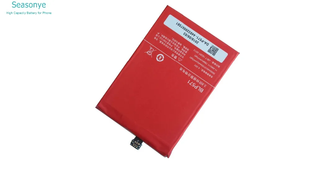Seasonye 3000mAh / 11.4Wh BLP571 сменный литий полимерный аккумулятор для ONEPLUS ONE 1 + A0001 код