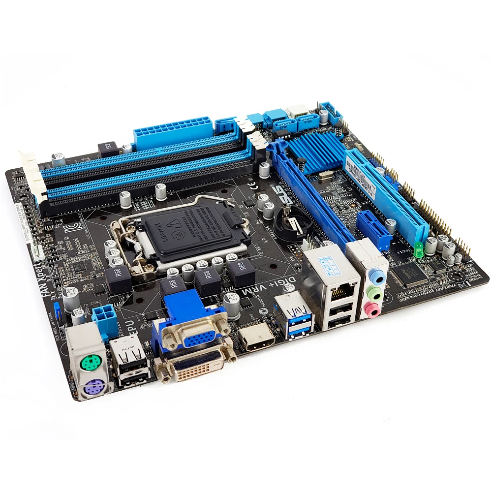 Asus B75M-PLUS Desktop Motherboard B75 Socket LGA 1155 For i3 i5 i7 DDR3 32GB SATA3 USB3.0 DVI Micr