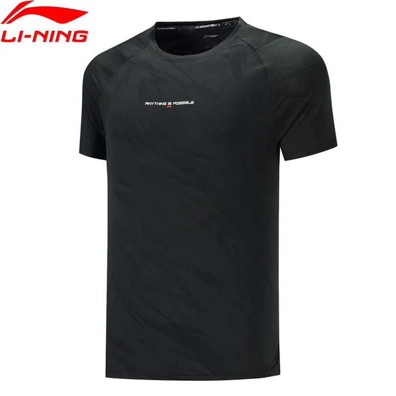Мужские баскетбольные майки Li Ning ATDRY дышащая тонкая футболка из 88.2% полиэстера с