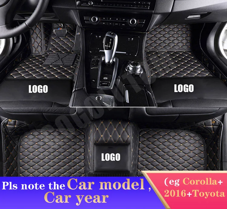 Автомобильные коврики на заказ Renault Fluence Kadjar Captur Scenic 3 Laguna 3 Logan Sandero Duster Megane авто аксессуары для укладки - Название цвета: black yellow