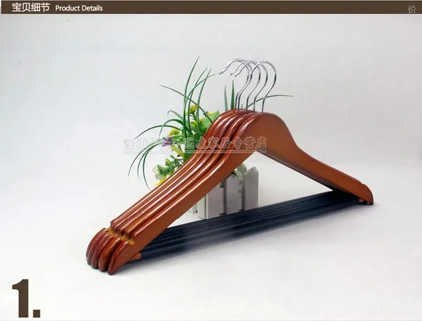 !!2014 Newest Hangers For Clothes Multifuctional Wood Clothes Hanger With Bar