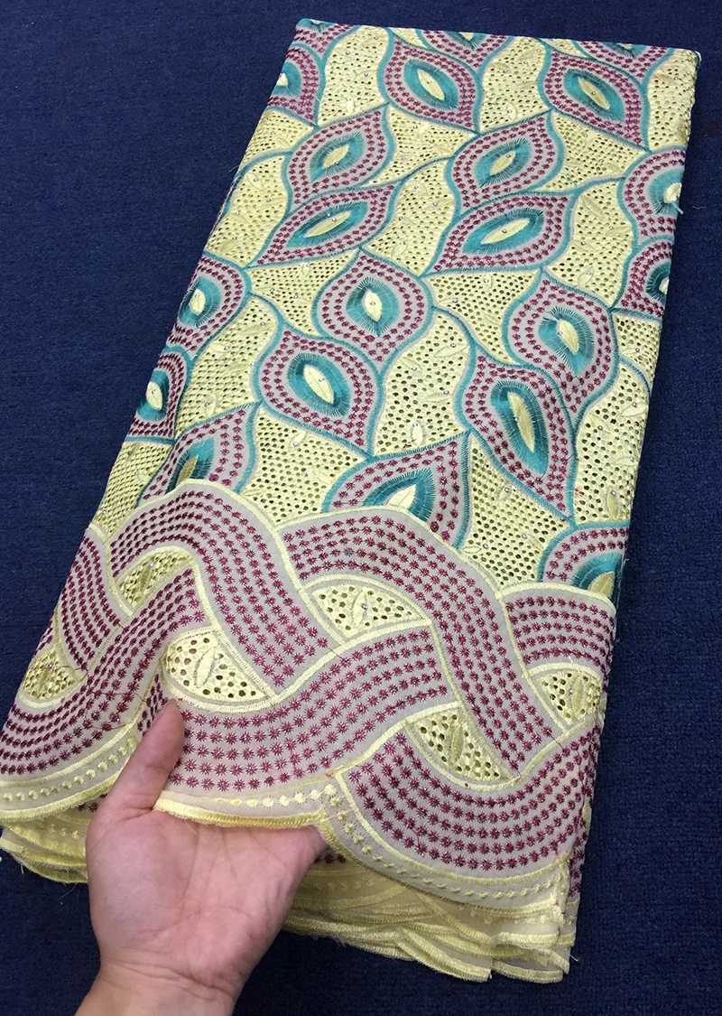 

2018 African Dry Lace Fabrics High Quality Cotton Lace Fabric Swiss Voile With Stone Swiss Voile Lace In Switzerland