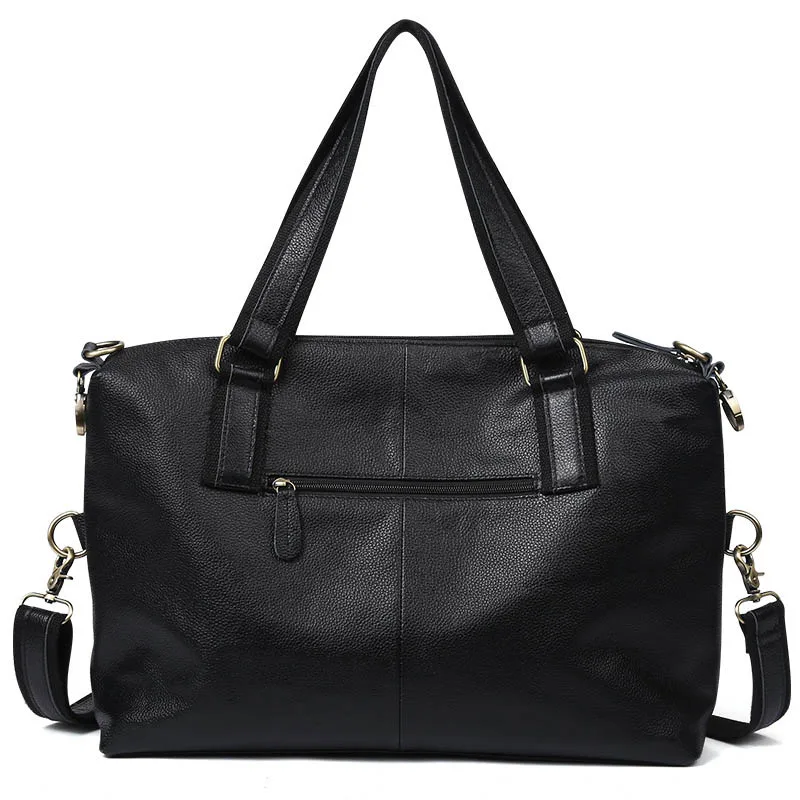 

Genuine Leather Casual Tote for Men Travel Briefcase Bussiness Notebook multifunction Bag Large Capacity Laptop Fashion Handbag