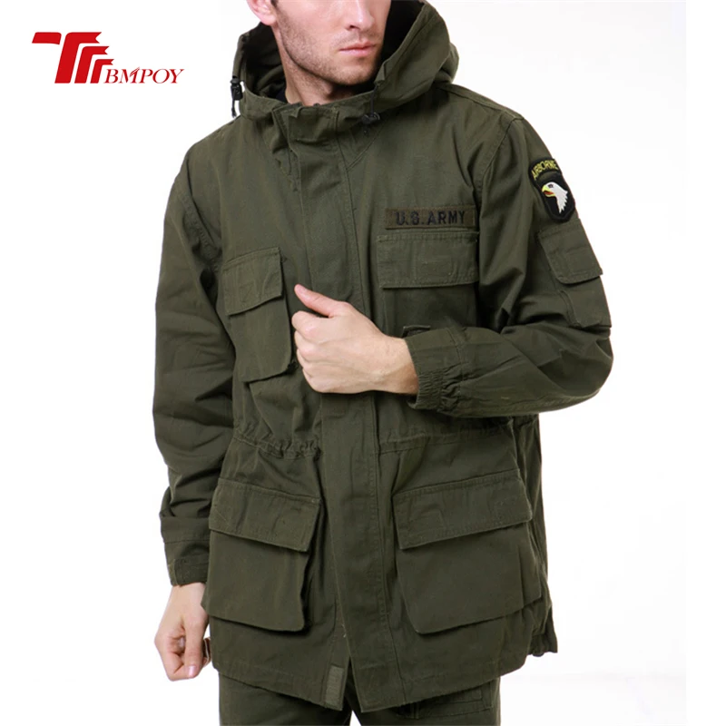 Military Style jackets for men pilot cotton coat usa army 101 air force