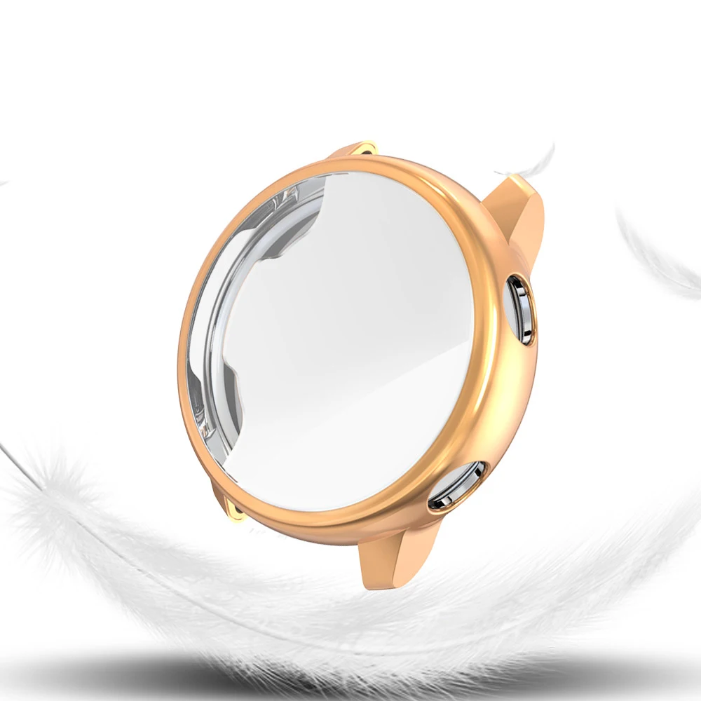 8 цветов, мягкий чехол из ТПУ для samsung Galaxy Watch Active/Active 2, 40 мм, 44 мм, защита экрана, тонкий Чехол, аксессуары - Цвет ремешка: Rose gold