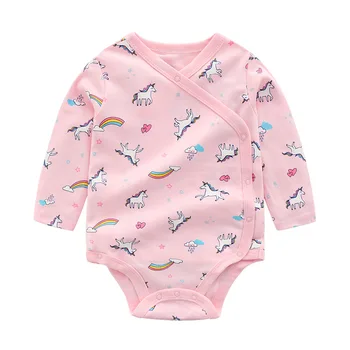 

Orangemom unicorn pajamas Tollder Baby sleepwear Newborn Baby Clothing Cotton Long Sleeved Bodysuit Cartoon Costumes Clothes