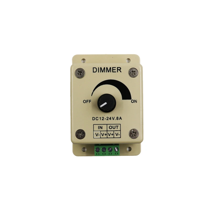 Светодиодный диммер DC 12 V 24 8A регулятор яркости лампы/Газа Драйвер один Цвет свет