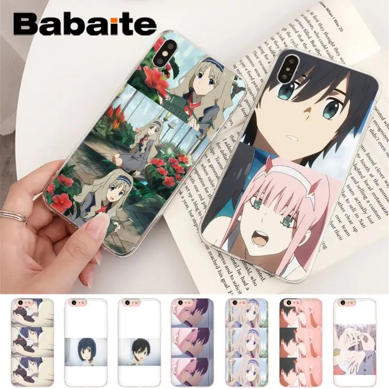 

Babaite For iphone 7 XSMAX Case DARLING in the FRANXX Coque Shell Phone Case for iPhone 8 7 6 6S Plus X 5 5S SE XR XS XSMAX