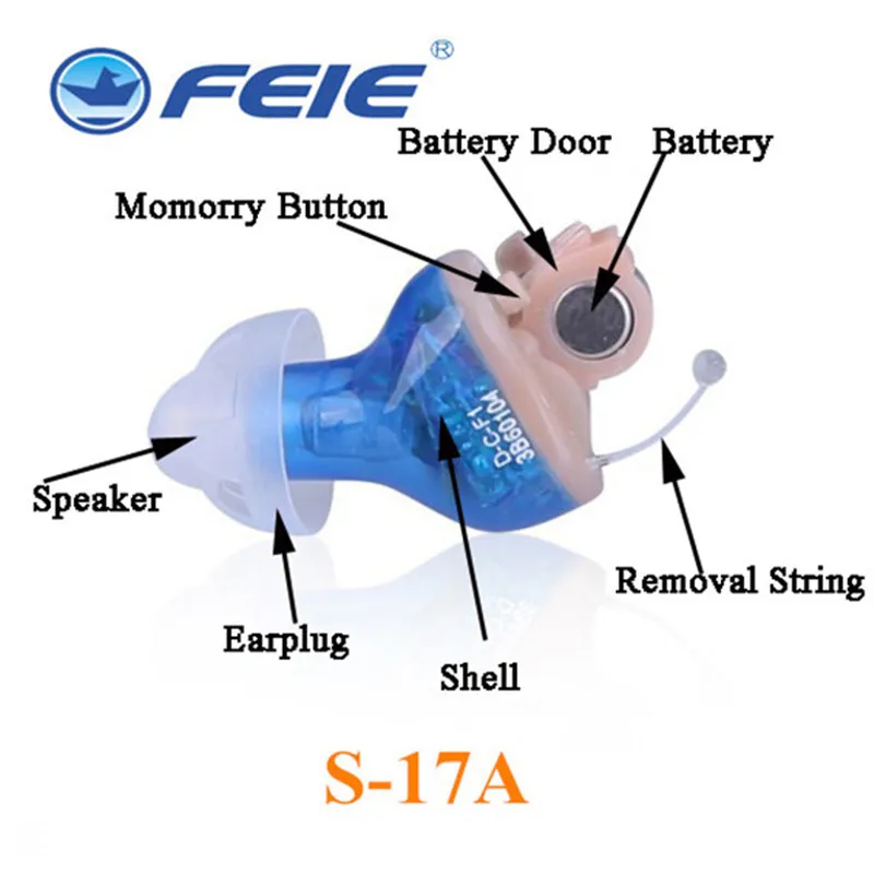 

Mini Small inner Ear Invisible hearing aid Best Sound Amplifier Adjustable Wireless Digital hearing aid S-17A
