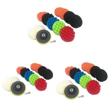 Высококачественная полировка мягкие шлифовальные круги комплект аксессуаров запчасти подходит для автомобиля шлифовальный прибор буфер воск