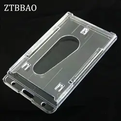 Ztbbao 2 шт./лот Новый 100*60 мм прозрачный держателя карты мягкие Пластик ясно рукава протектор сумка держатель