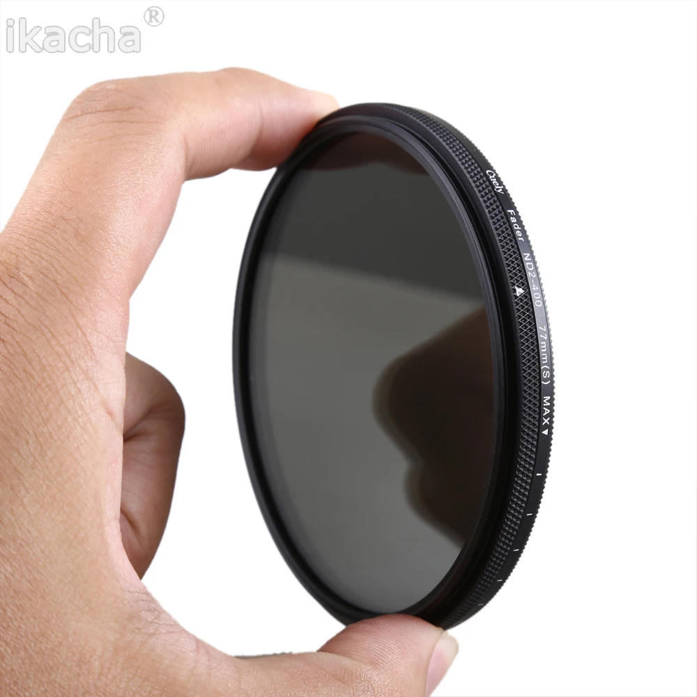 Slim Adjustable Neutral Density ND2-400 Filter for Canon Nikon Camera Lens (10)