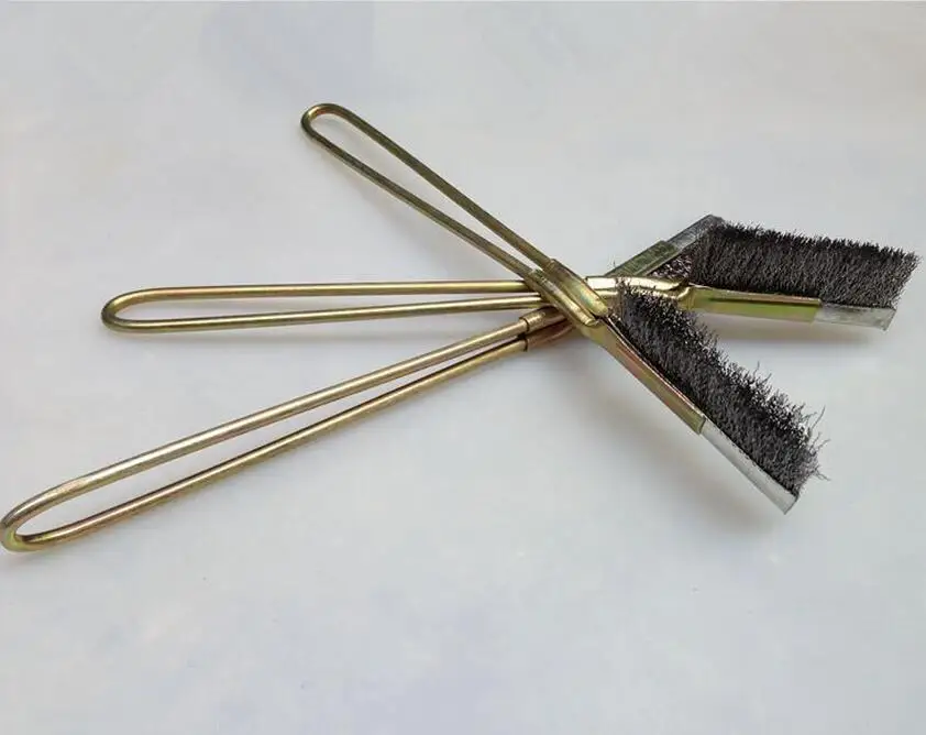 3pcs head + 1 handle Hand Bristle stainless steel Steel Wire Brush
