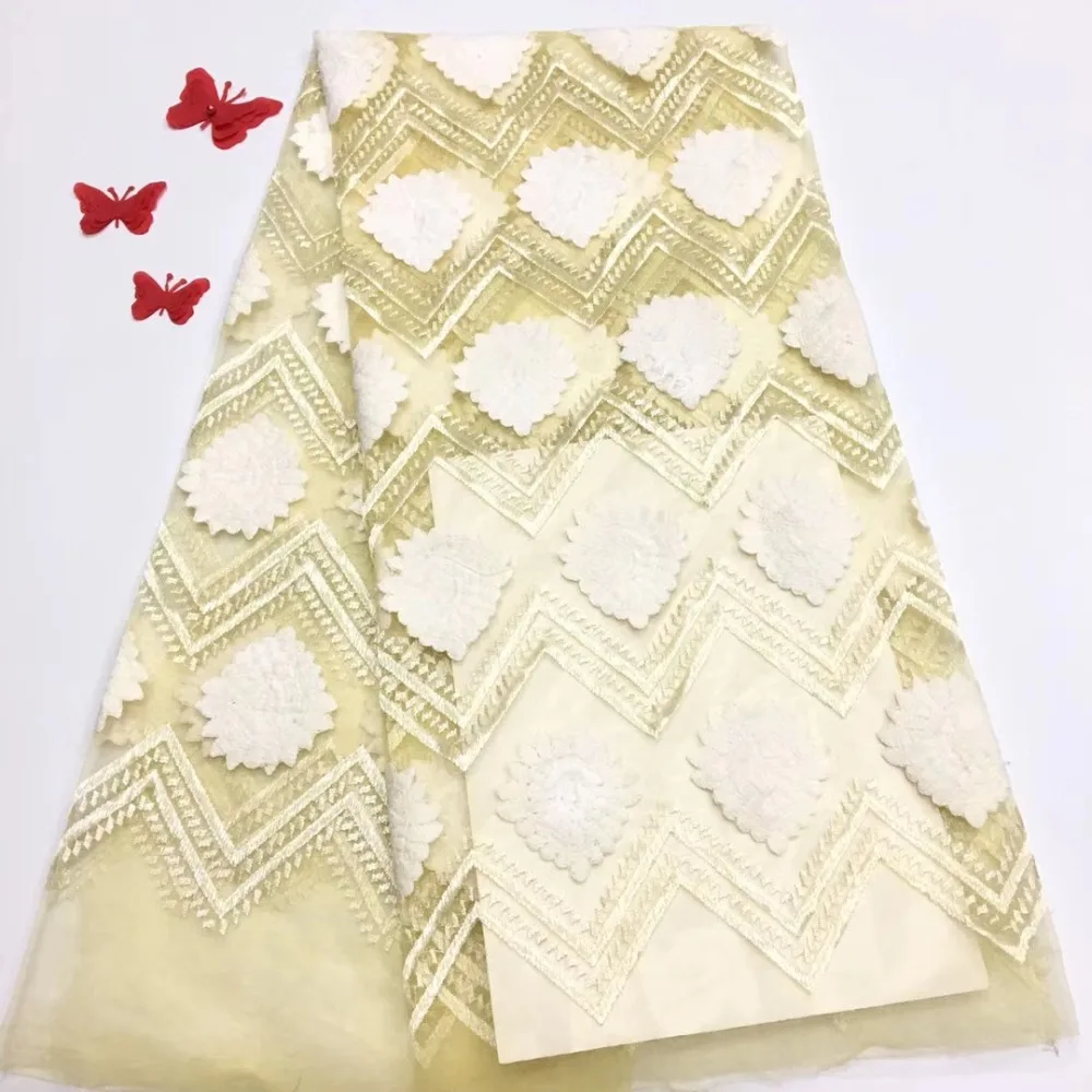 

High Quality Nigerian Wedding Lace Fabric Latest African Lace 2019Net Lace Fabric for Dress