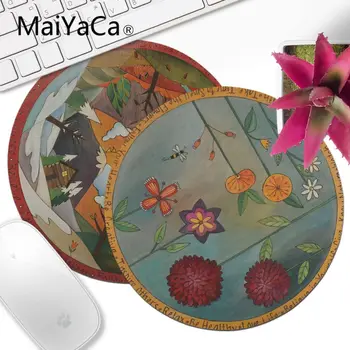 

MaiYaCa Small Wood Lazy Susan art painting Laptop Gaming Lockedge Mice Mousepad Gamer Speed Mice Retail Small Rubber Mousepad