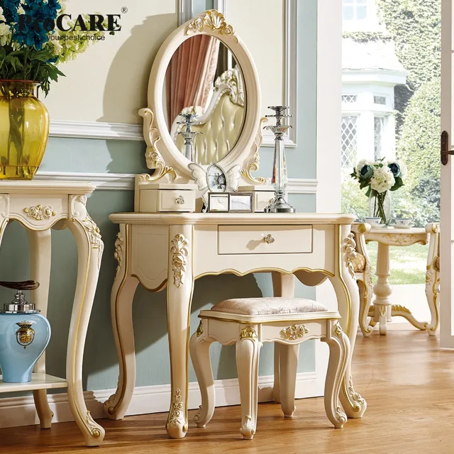 luxury European and American style Dressing table cover with mirror