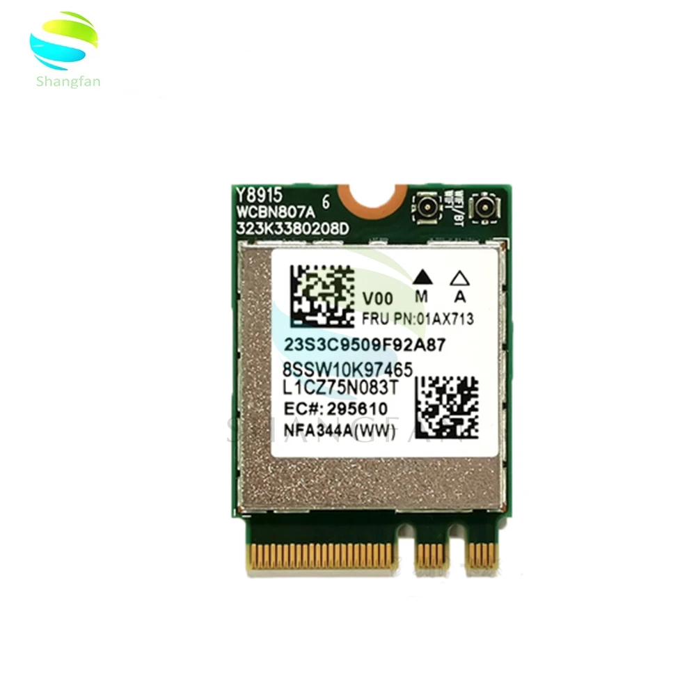 Беспроводной сетевая карта для lenovo Йога 910-13IKB WiFi, Bluetooth, беспроводной Card FRU 01AX713 QCNFA344A AC 433 м