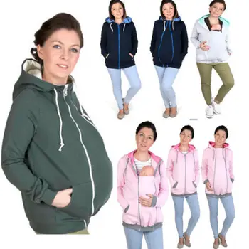 

2016 Meternity Hoodies Kangaroo Winter Hooded Coat For Maternity Pregnant Women