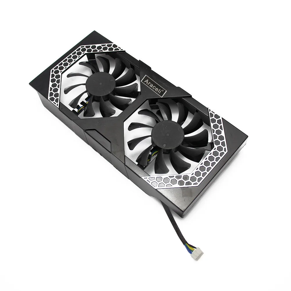 Genuine For HIS 7850 R7 260X R9 270 iPower IceQ X2 APISTEK DC12V 0.38A 4Pin 2*4Wire GPU Cooling Fan GA81B2U PFTA