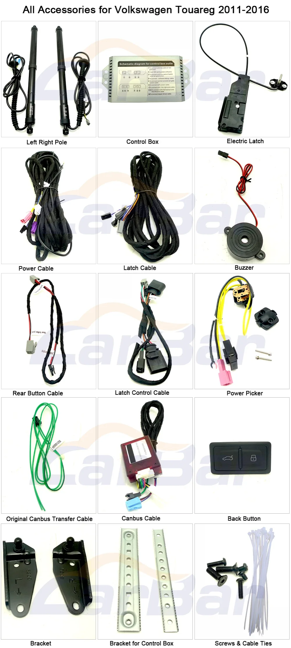 Electric Tail gate lift special for  Volkswagen Touareg 2011-2016 (5)