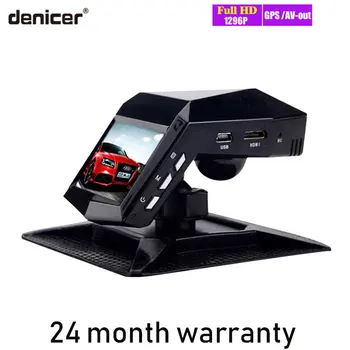 Denicer Car DVR Night Vision G-Sensor Video Recorder Full HD 1296P DVRs Front Rear View Dual Lens 2.0 Dash Cam with Two Cameras