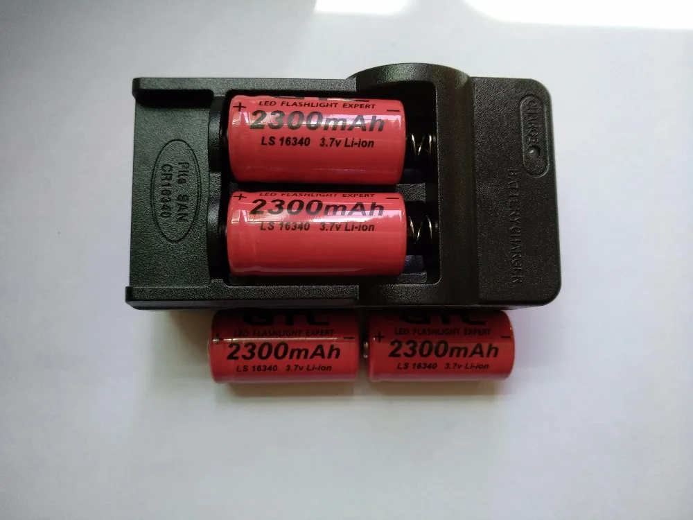 4x16340 CR123A 2300mah литий-ионная аккумуляторная батарея 3,7 V 16340 cr123 батареи+ 1 шт x по всему миру Путешествия стены Bateria зарядное устройство