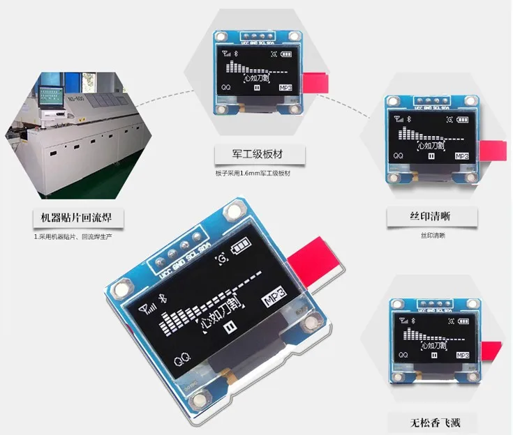 1 шт. 128X64 Синий O светодиодный ЖК-дисплей светодиодный Дисплей модуль для Arduino 0,9" I2C IIC Серийный синий